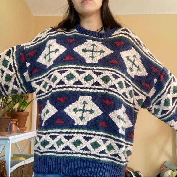 Vintage hand knit sweater - Picture 1 of 5